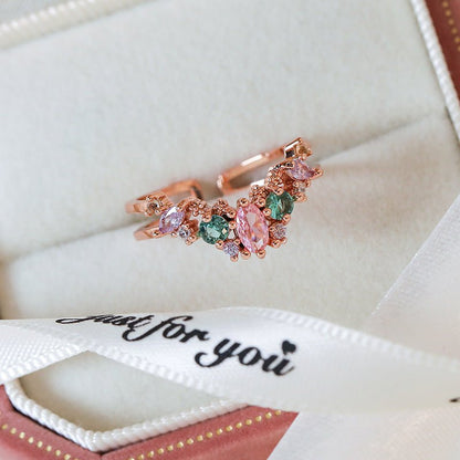 Rose Gold Tiara Ring - Hazel - Gold - Plated - Abbott Atelier