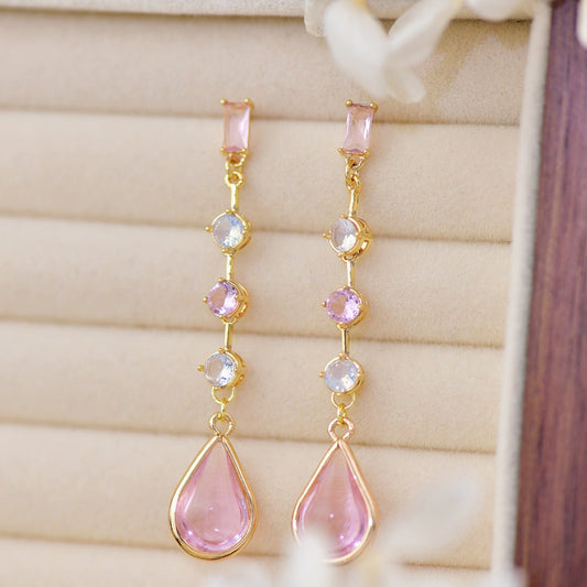 Rosewater Drop Earrings - Hypoallergenic - Abbott Atelier