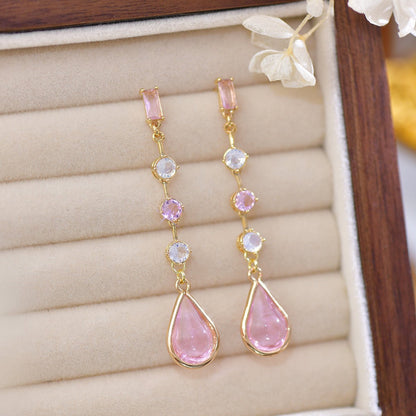 Rosewater Drop Earrings - Hypoallergenic - Abbott Atelier