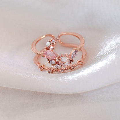 Rosy Moonrise Ring - Gold - Plated - Abbott Atelier