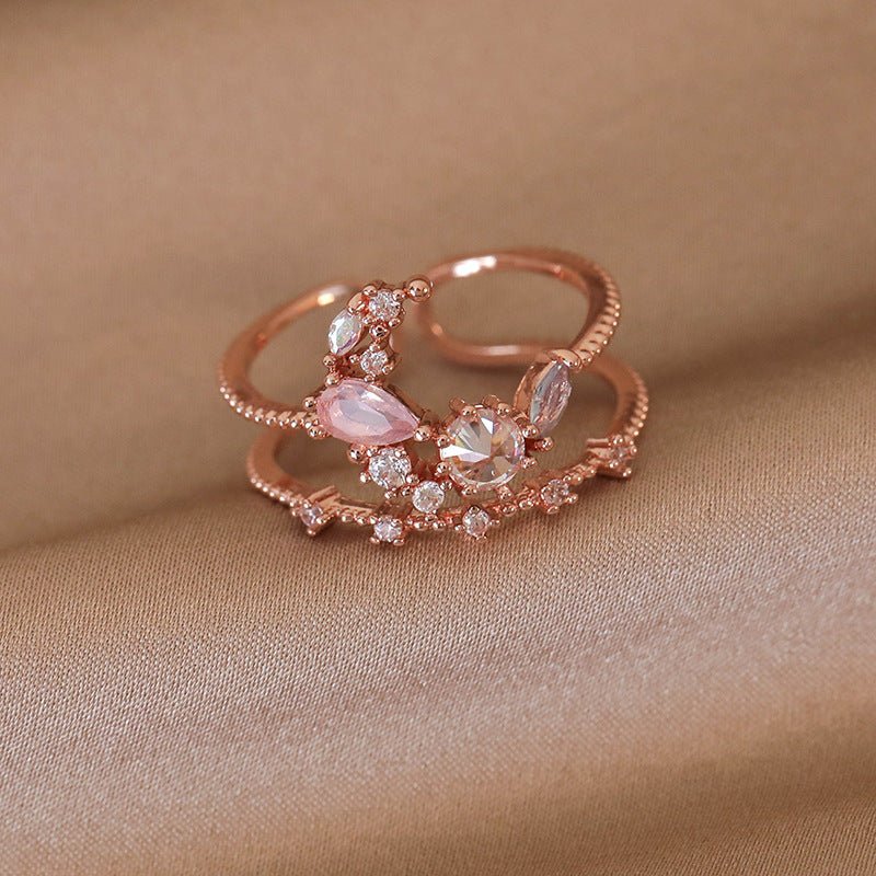 Rosy Moonrise Ring - Gold - Plated - Abbott Atelier