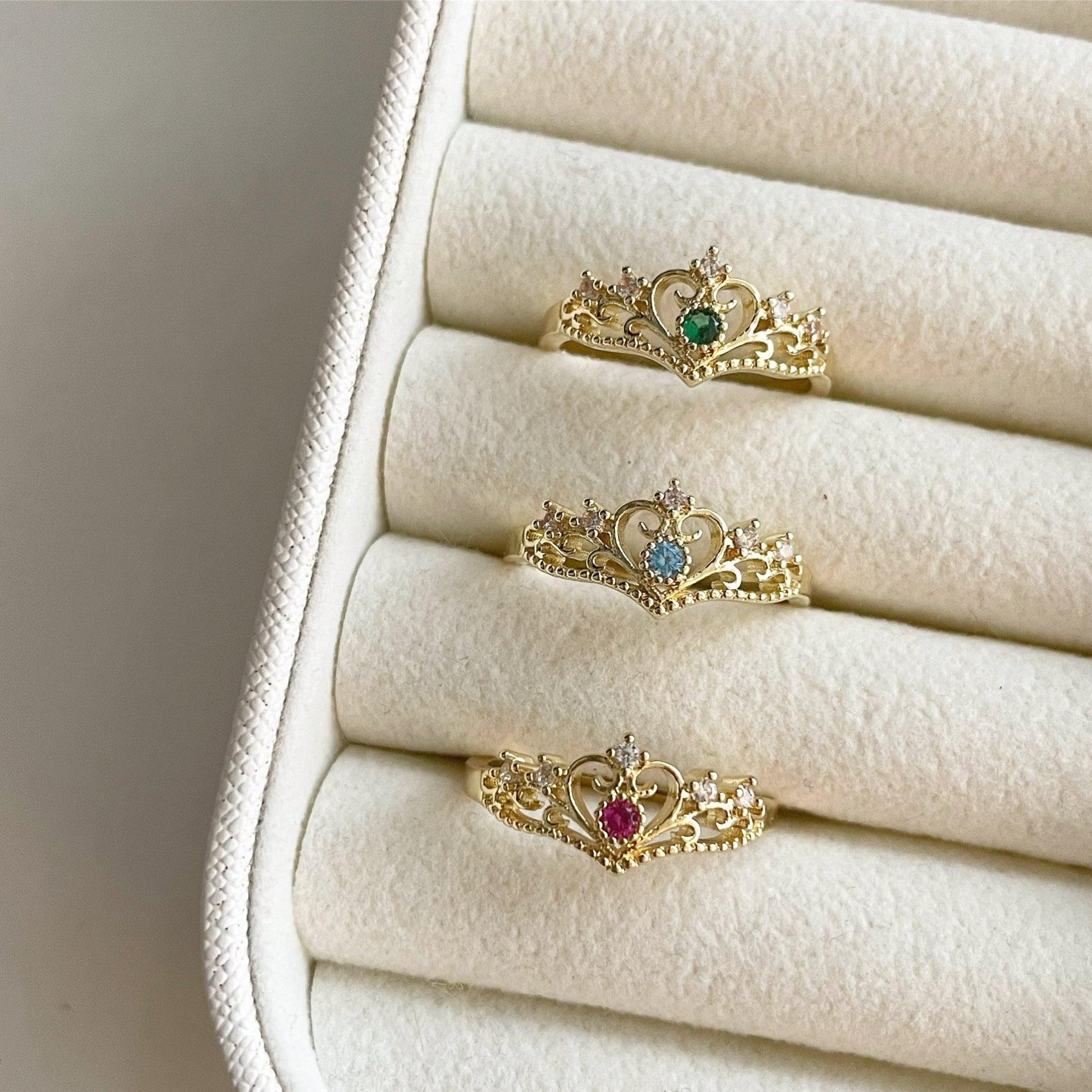Royal Crown Ring (3 Colors) - Gold - Plated - Abbott Atelier