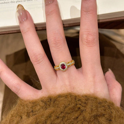 Ruby Heirloom Ring - Gold - Plated - Abbott Atelier