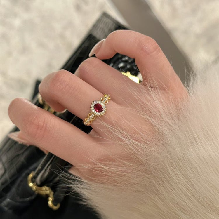 Ruby Heirloom Ring - Gold - Plated - Abbott Atelier