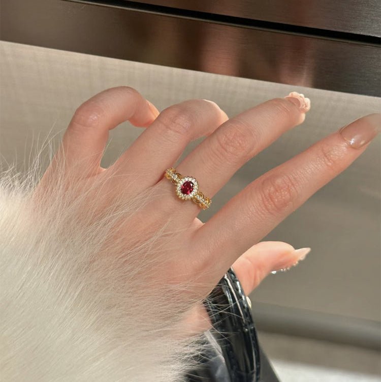 Ruby Heirloom Ring - Gold - Plated - Abbott Atelier