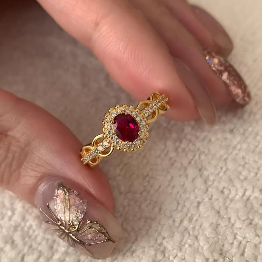 Ruby Heirloom Ring - Gold - Plated - Abbott Atelier