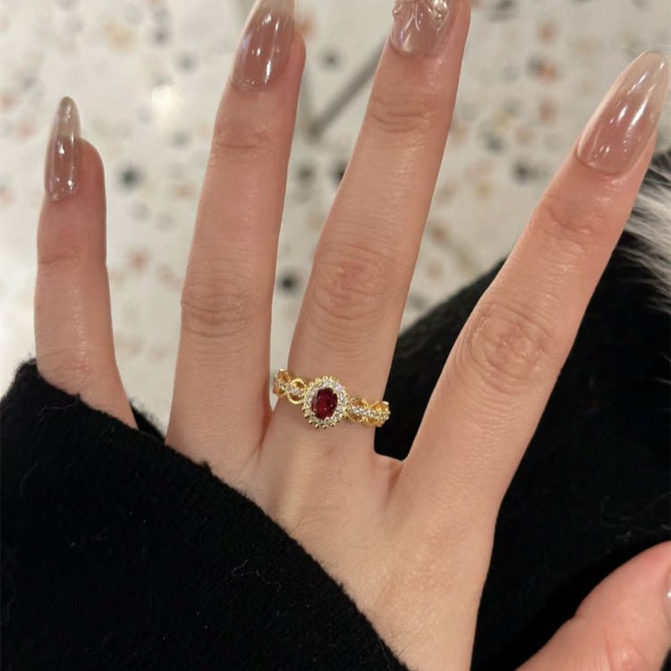 Ruby Heirloom Ring - Gold - Plated - Abbott Atelier