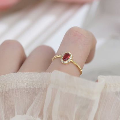 Ruby Ring - Martha - Gold - Plated - Abbott Atelier