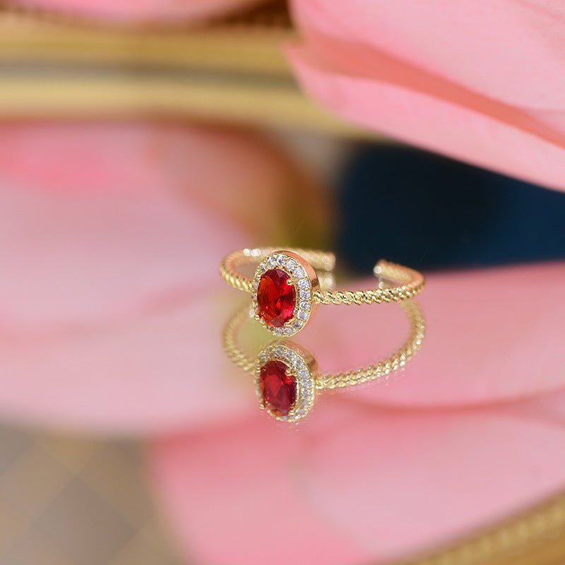 Ruby Ring - Martha - Gold - Plated - Abbott Atelier