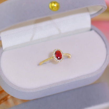 Ruby Ring - Martha - Gold - Plated - Abbott Atelier