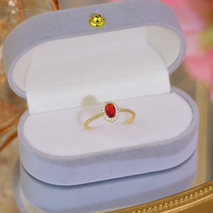 Ruby Ring - Martha - Gold - Plated - Abbott Atelier