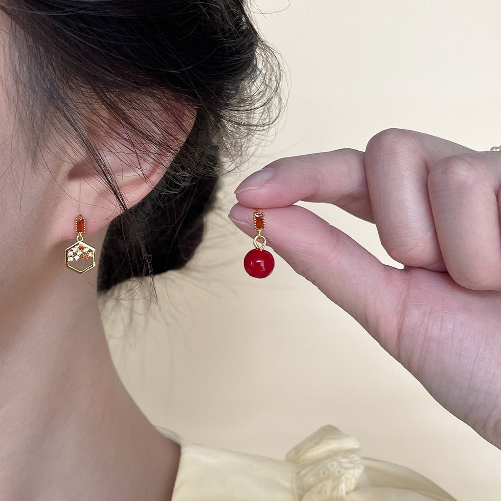 Scarlet Reverie Earrings - Hypoallergenic - Abbott Atelier