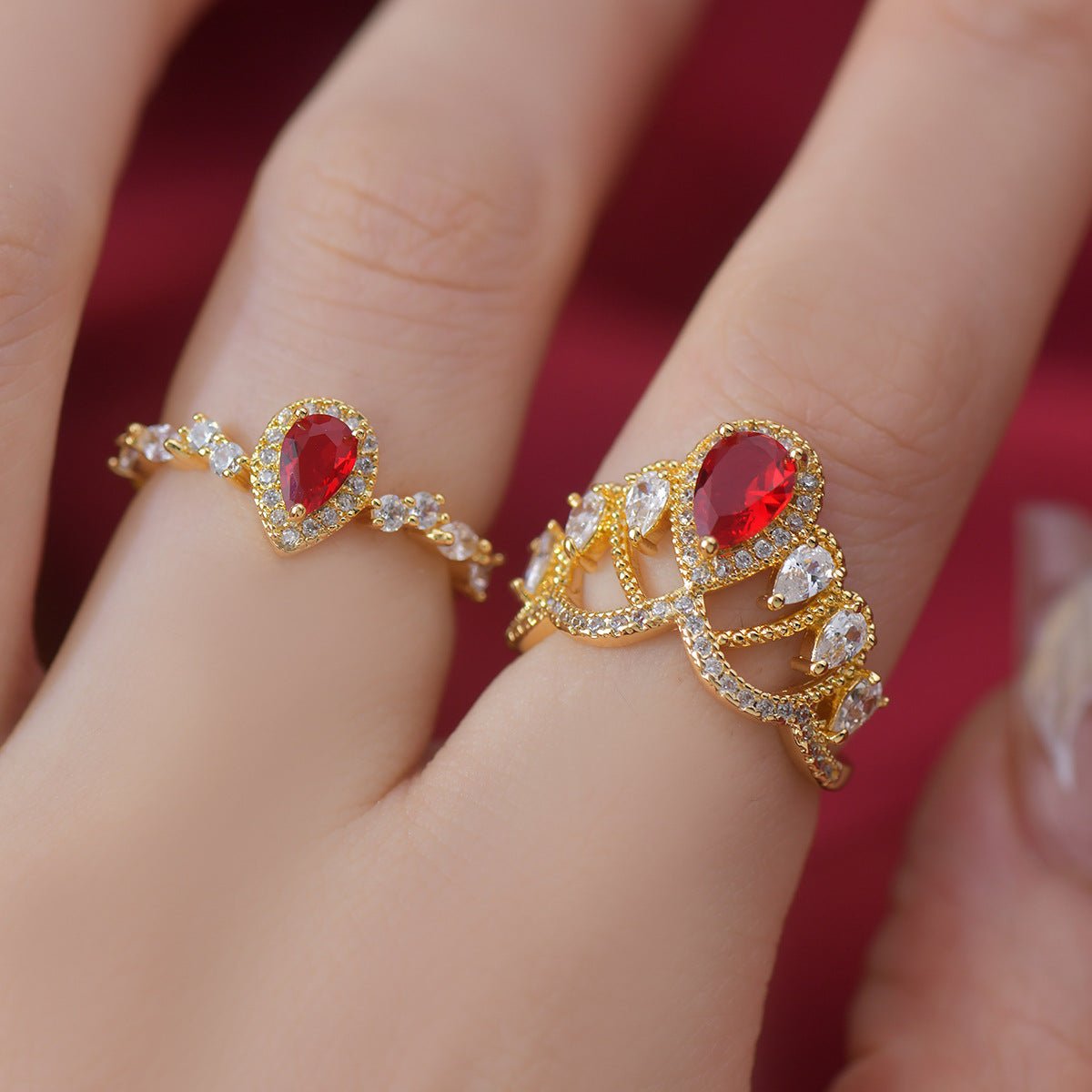 Scarlet Tiara Ring - Gold - Plated - Abbott Atelier