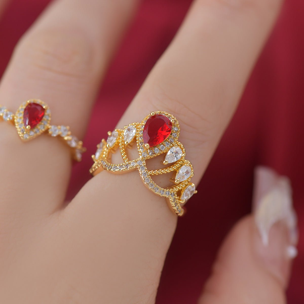 Scarlet Tiara Ring - Gold - Plated - Abbott Atelier