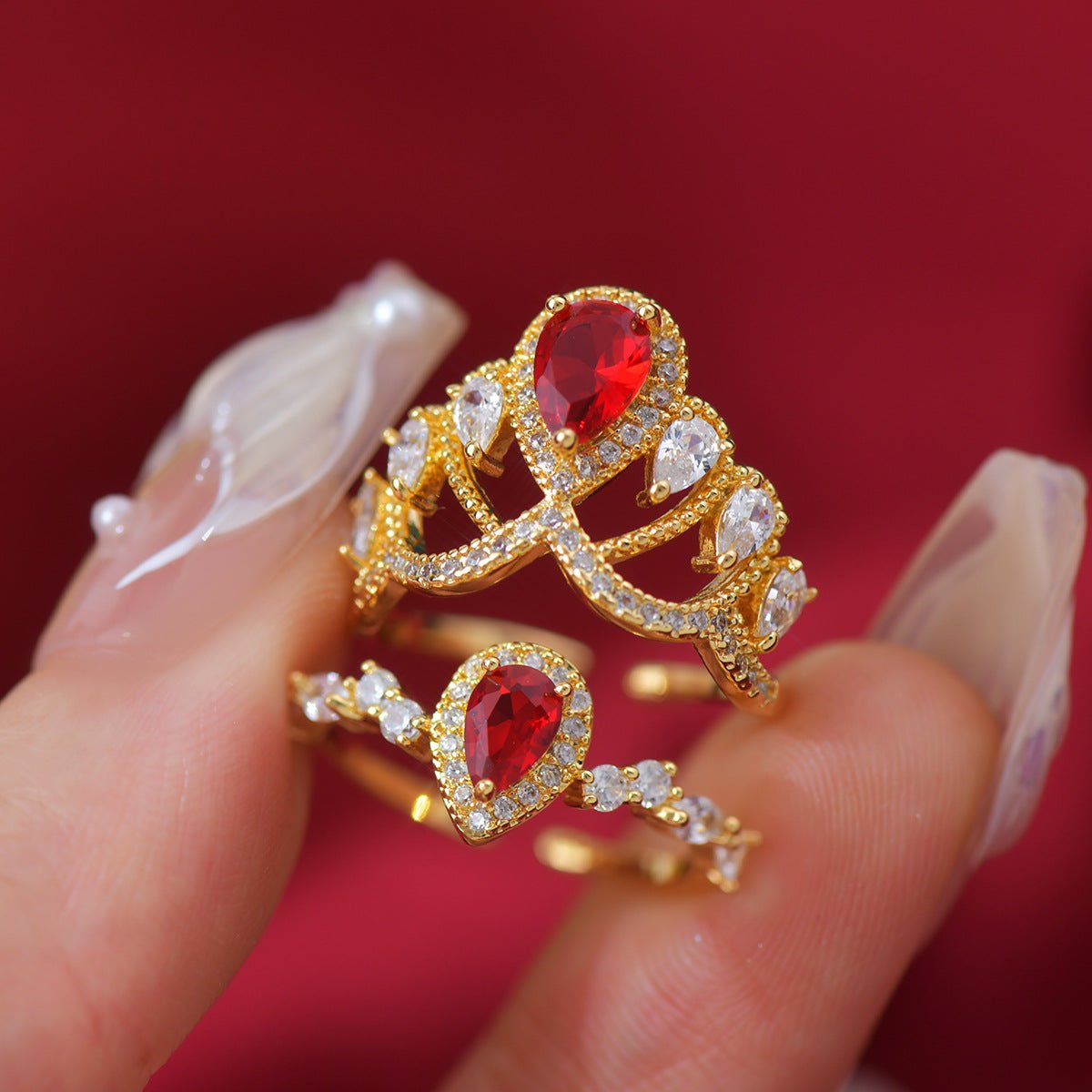 Scarlet Tiara Ring - Gold - Plated - Abbott Atelier