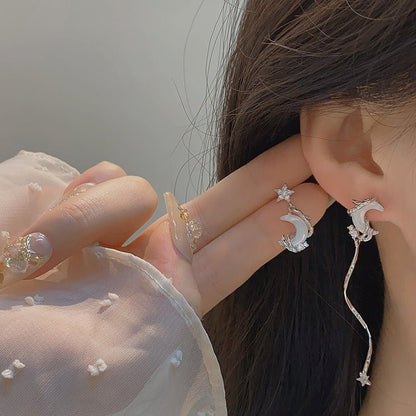 Silver Moon Earrings - Hypoallergenic - Abbott Atelier