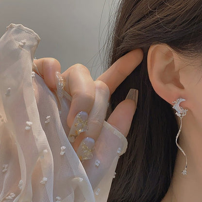 Silver Moon Earrings - Hypoallergenic - Abbott Atelier