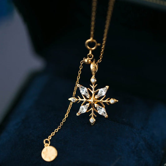 Snowflake Necklace - Faith (Solid Silver) - Hypoallergenic - Abbott Atelier