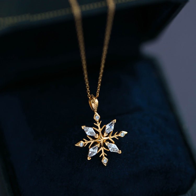 Snowflake Necklace - Faith (Solid Silver) - Hypoallergenic - Abbott Atelier