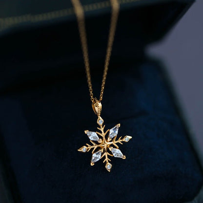 Snowflake Necklace - Faith (Solid Silver) - Hypoallergenic - Abbott Atelier