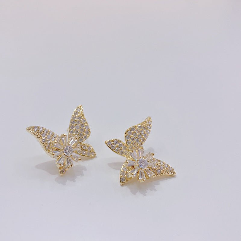 Spinning Butterfly Collection (Ring/Earrings/Necklace) - Gold - Plated - Abbott Atelier