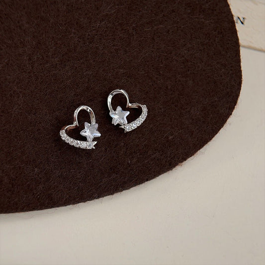 Stellar Heart Earrings - Hypoallergenic - Abbott Atelier