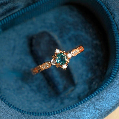 Teal Twilight Ring - Gold - Plated - Abbott Atelier