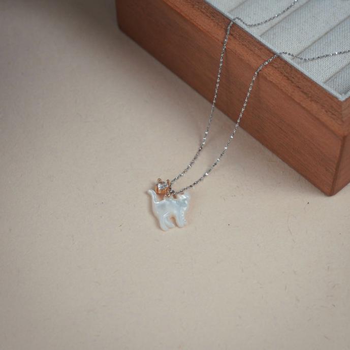 The Cat Necklace (Solid Silver) - Hypoallergenic - Abbott Atelier