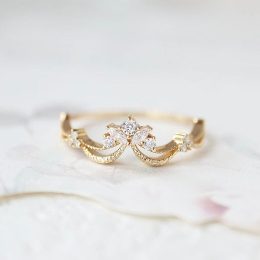 Tiara of Grace Ring - Gold - Plated - Abbott Atelier