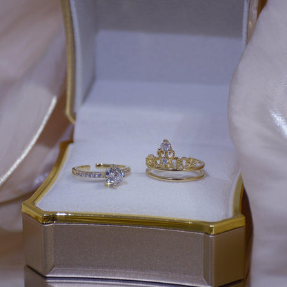 Tiara Ring Set - Gold - Plated - Abbott Atelier