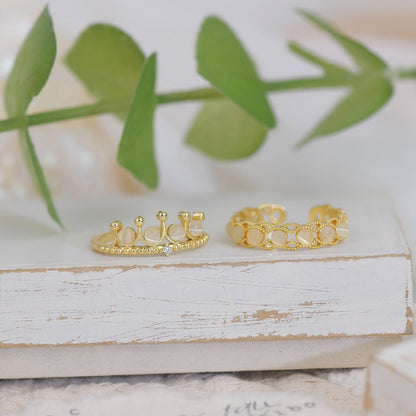Tiara Ring Set - Gold - Plated - Abbott Atelier