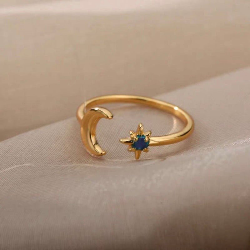 Twilight Sapphire Ring - Gold - Plated - Abbott Atelier