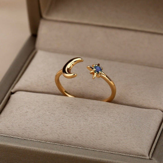 Twilight Sapphire Ring - Gold - Plated - Abbott Atelier