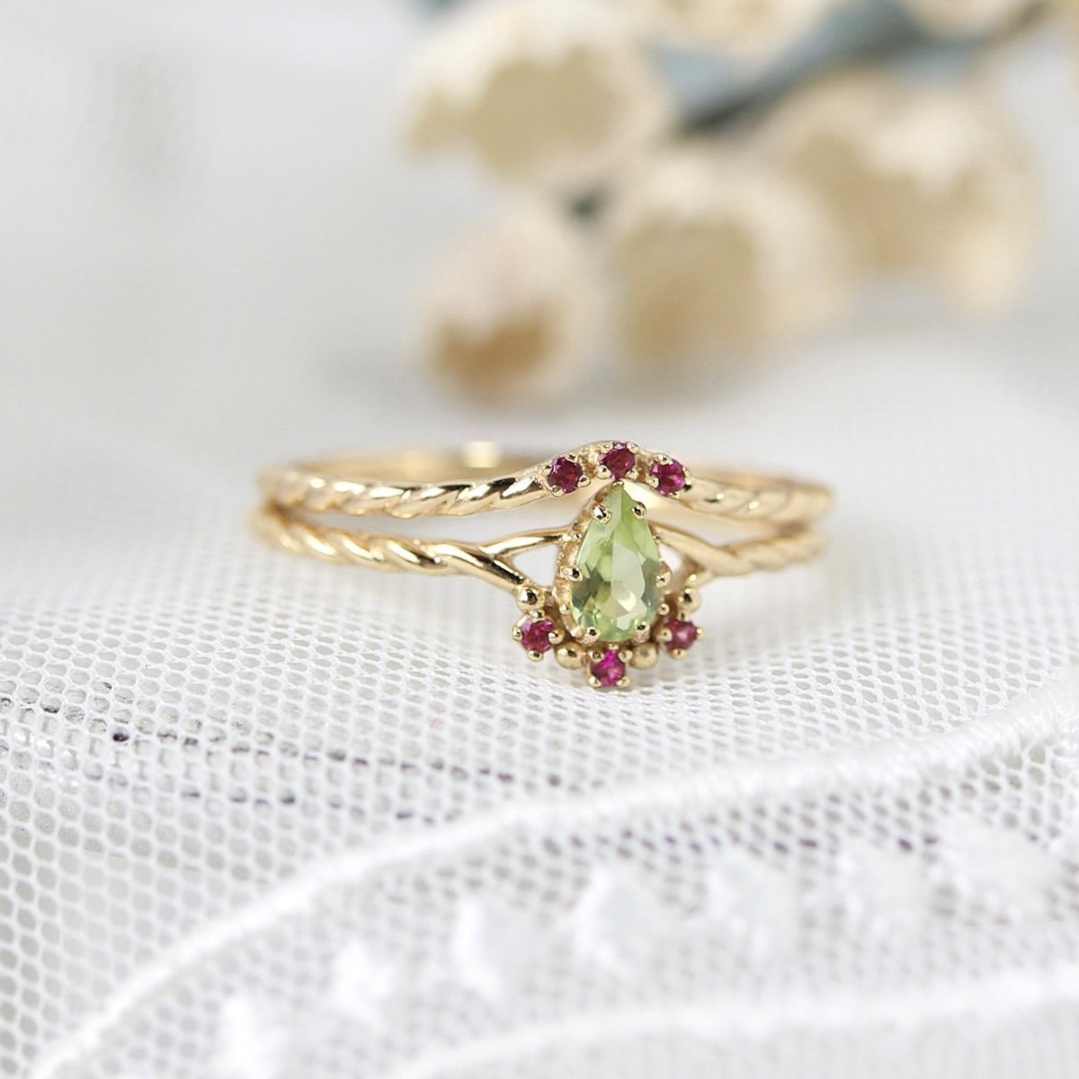 Verdant Reverie Ring Set - Gold - Plated - Abbott Atelier