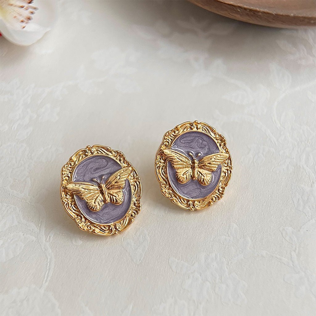 Vintage Butterfly Earrings - Hypoallergenic - Abbott Atelier