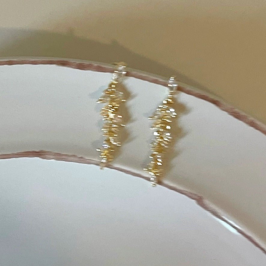 Willow Drop Earrings - Sterling Silver Posts - Abbott Atelier